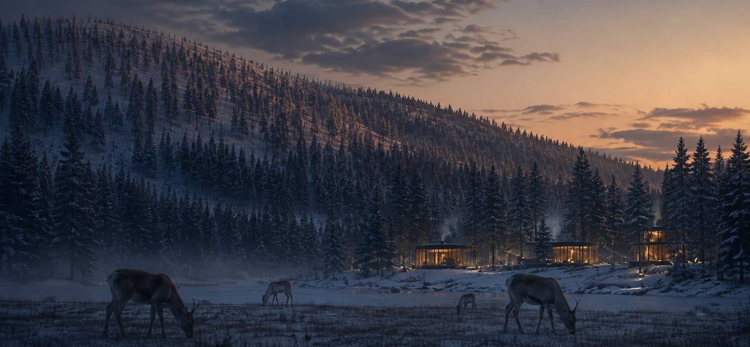 The forest at last light
